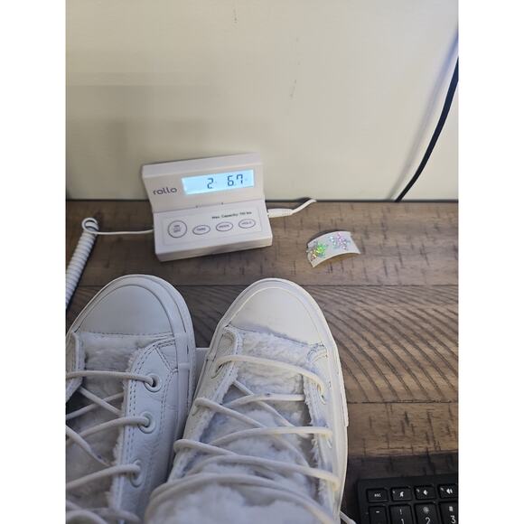 Converse Womens Size 10 Chuck Taylor Street Warmer Ripple High Top White - Picture 10 of 10